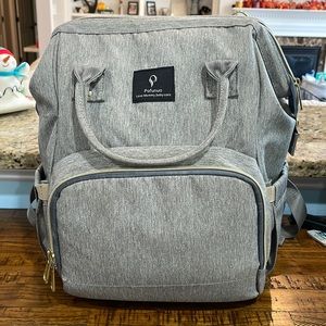 Pofunuo Light Grey Diaper Bag